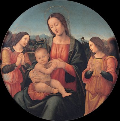 Madonna with the Child and Angels by Giovanni Antonio Sogliani